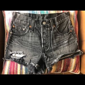 Levi’s 501 Black Denim Shorts